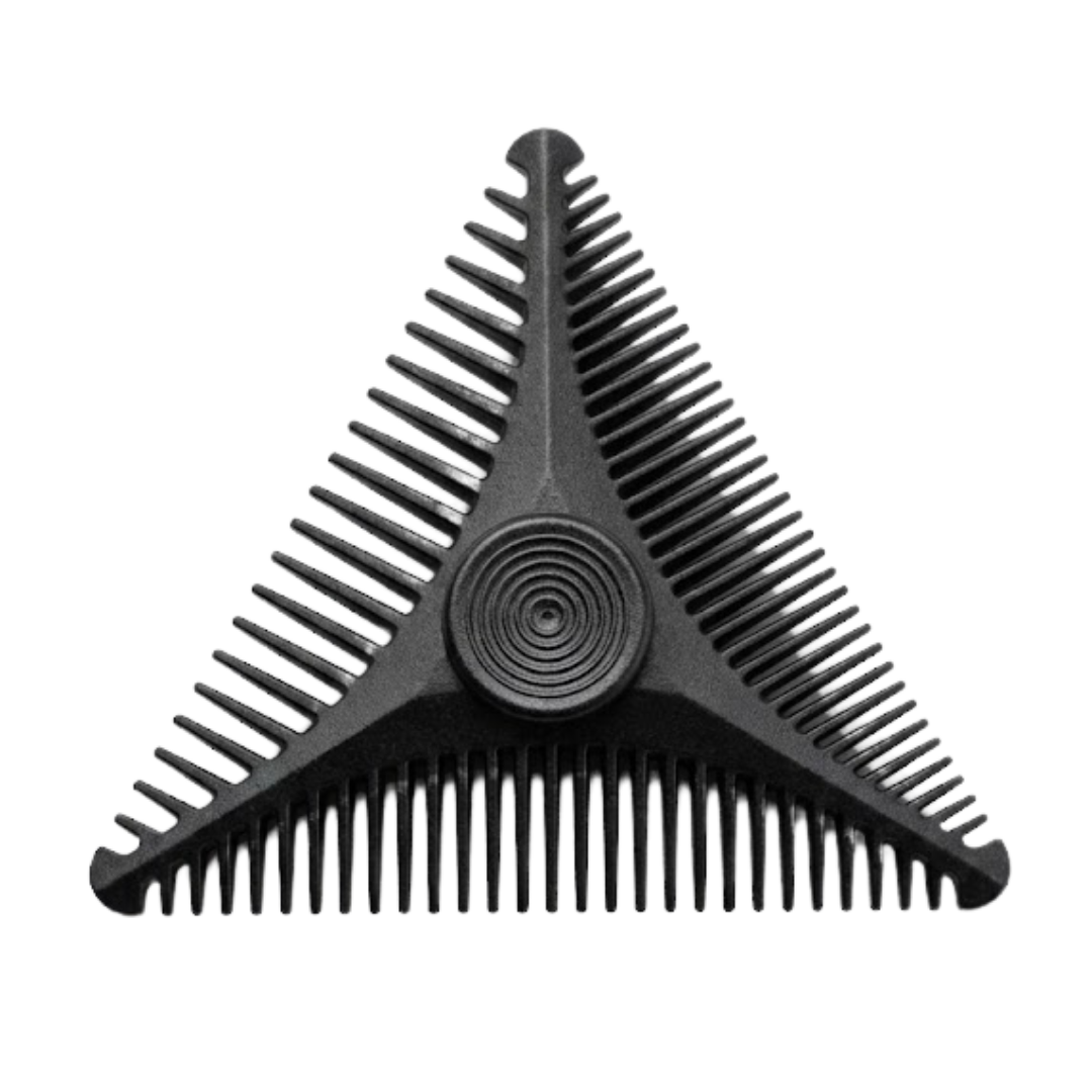 The Tri-sided Beard Spinner Comb