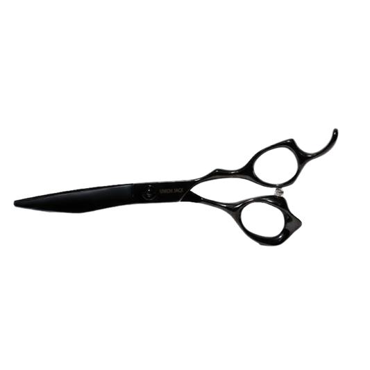 Black titanium barber shears