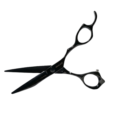 Black titanium barber shears