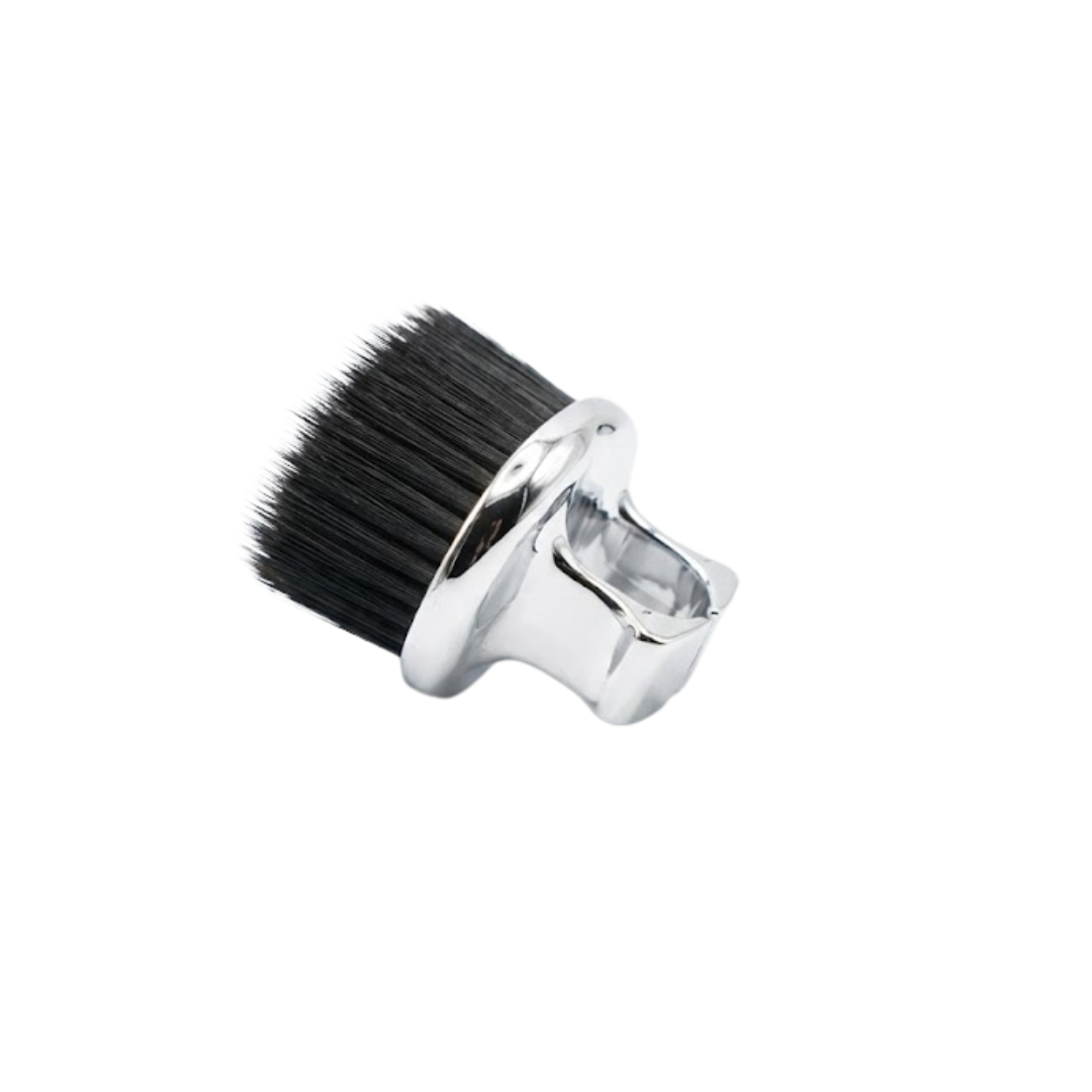 Chrome finger loop beard brush