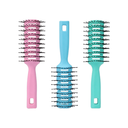 Vented detangling hair brush